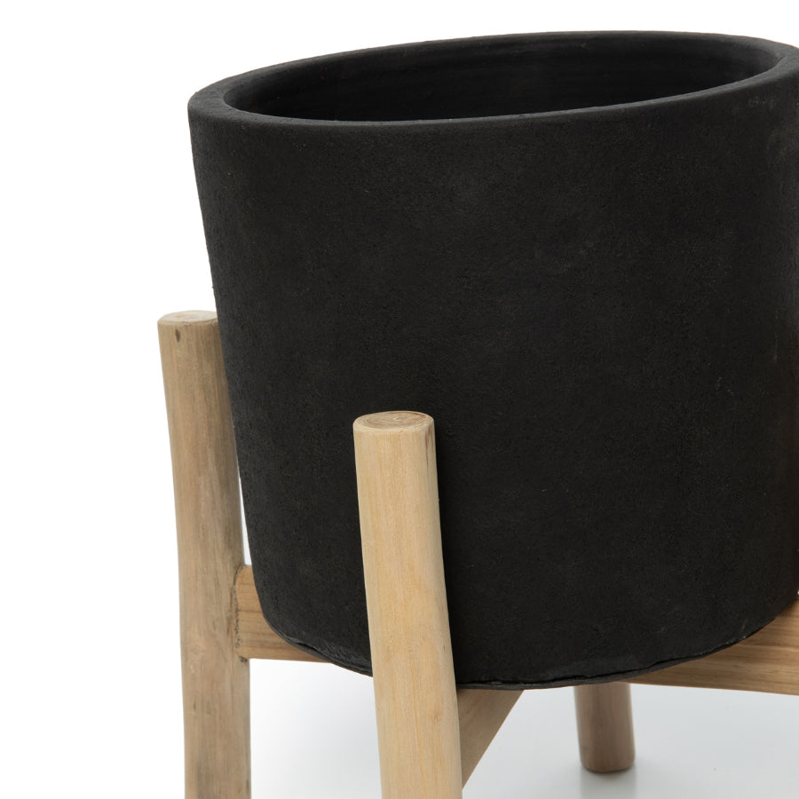 CHARCOAL Plant Holder - Black
