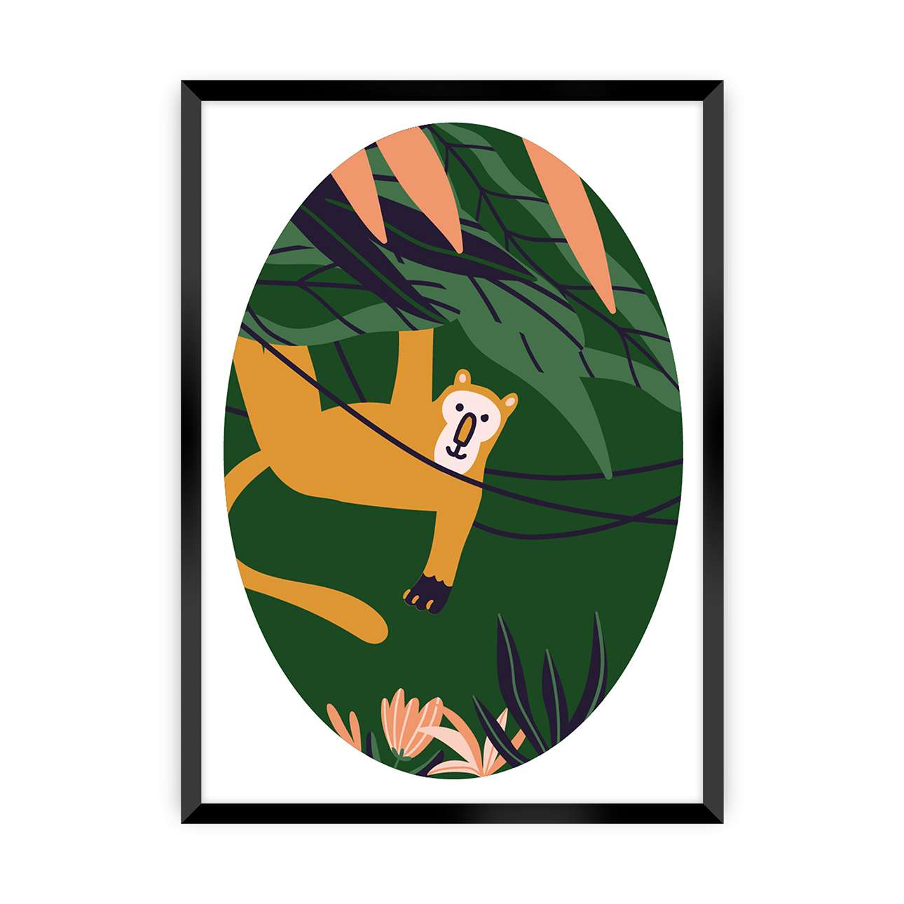 Dschungelleben Affenbild