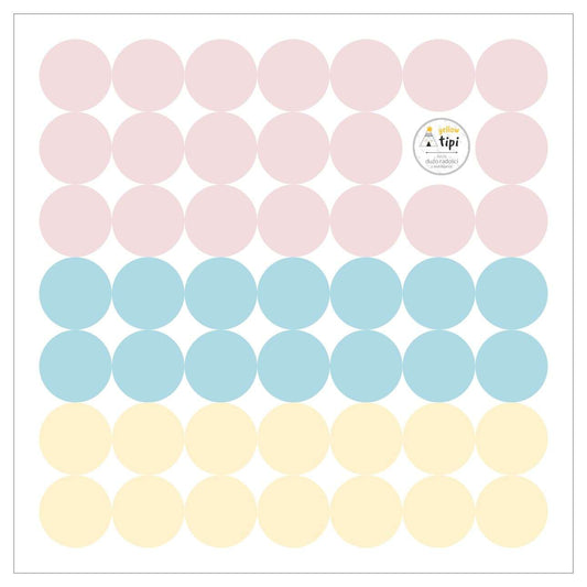 Mini Dots Zuckerfarbenes Sticker-Set - 40x40 cm