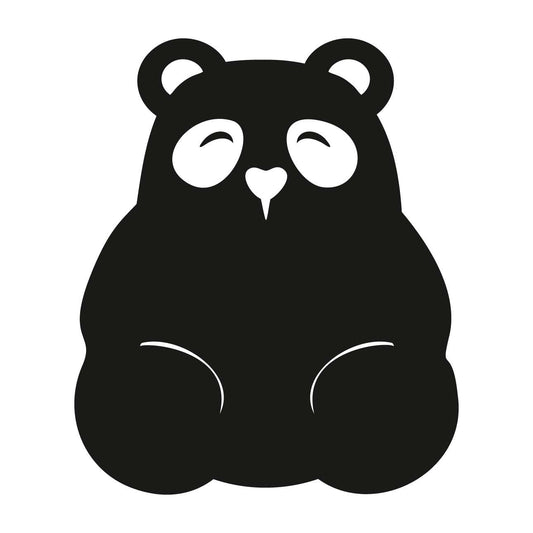 Panda Chalkboard Sticker - 80x95 cm