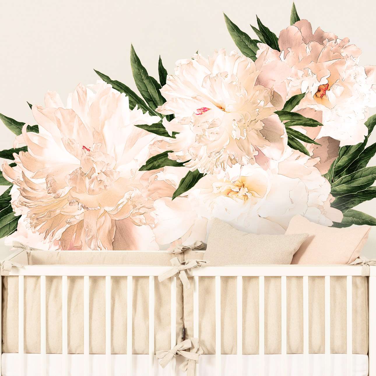 Peony Flowers Sticker - 100x130cm