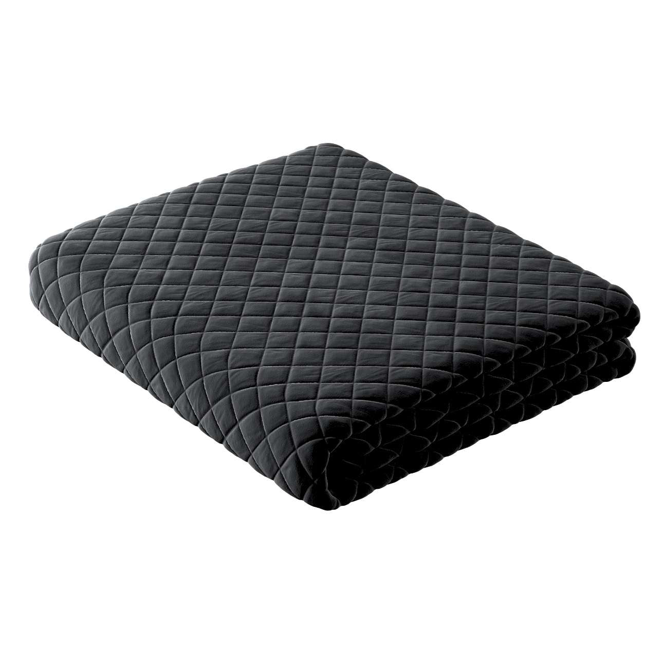 Posh Velvet Bedspread - black