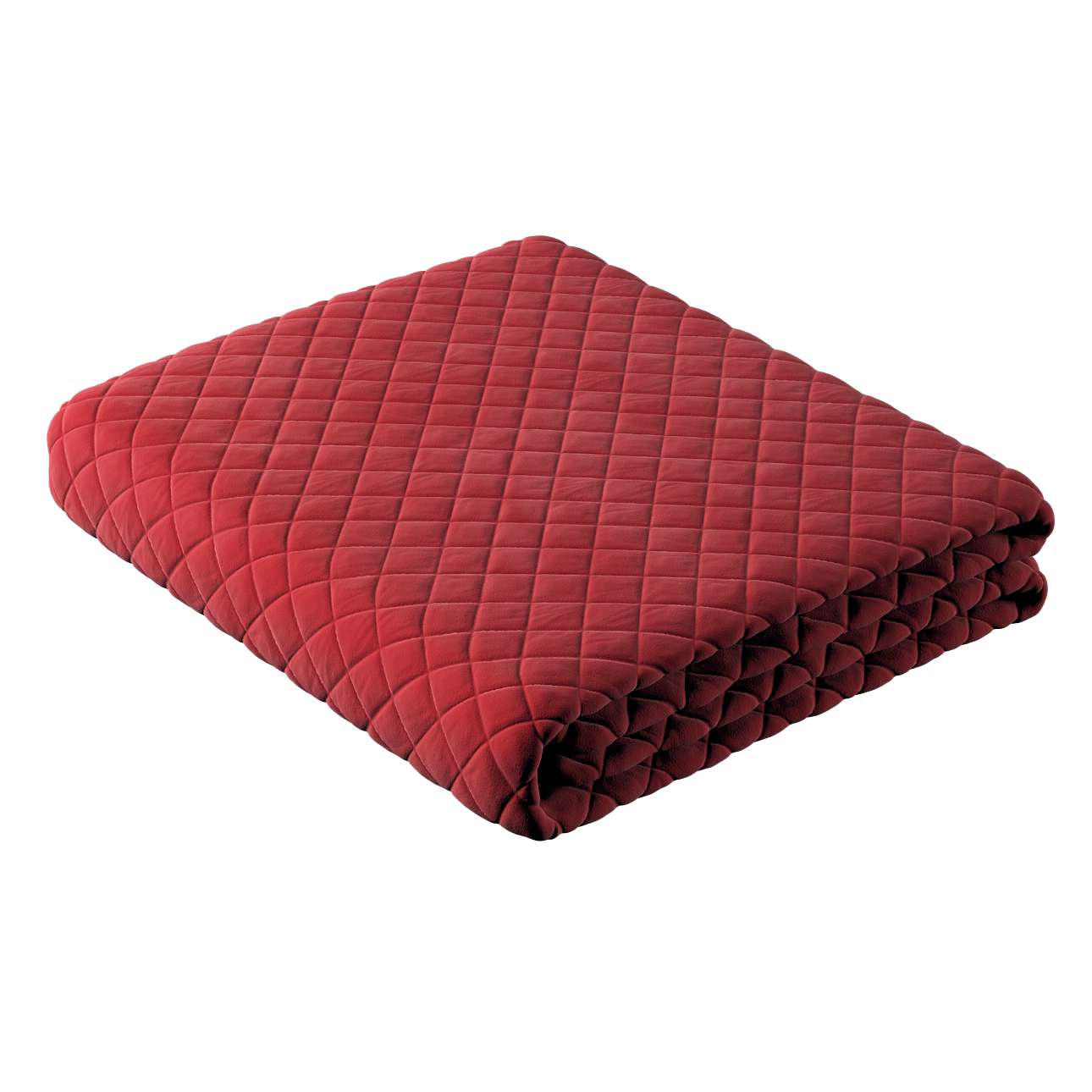 Posh Velvet Bedspread - cherry red
