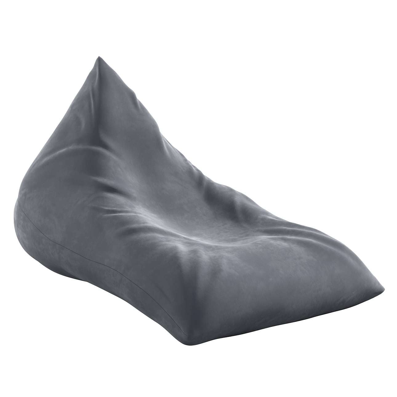 Pouf-couch Posh Velvet - graphite grey