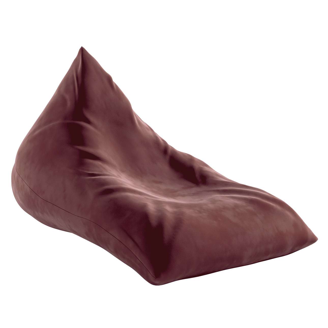 Pouf-couch Posh Velvet - burgundy