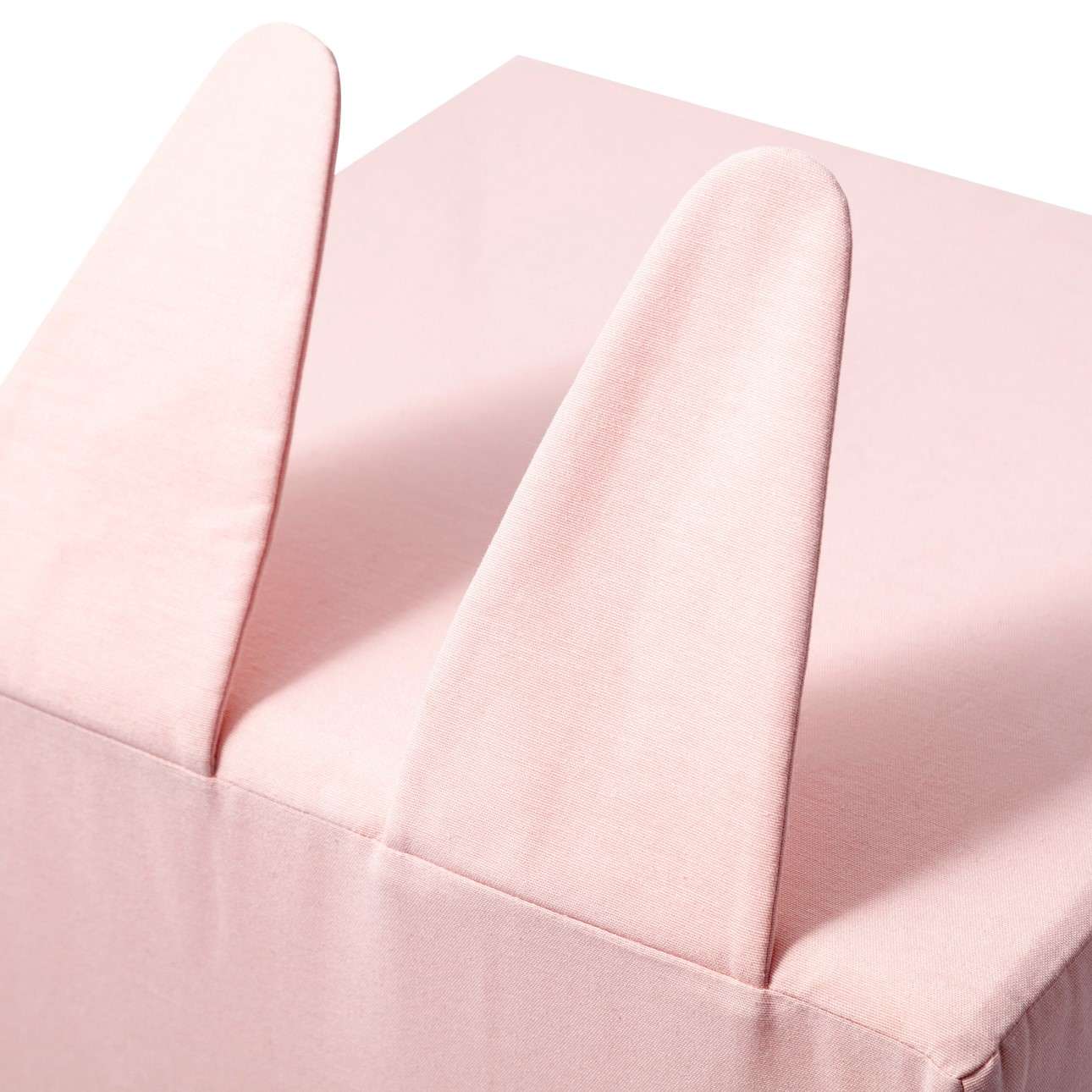 Rainbow Rabbit cube pouf - 40x40 - pink