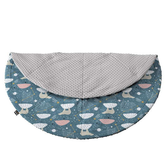 Round mat - 130cm (Magic Collection) - blue
