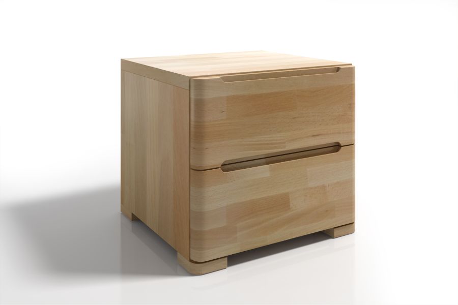 SPARTA Beech Maxi Bedside Cabinet