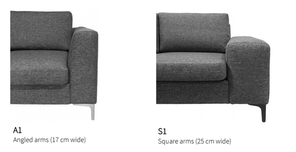 SHEA Corner Sofa 2 Seater + Lounger