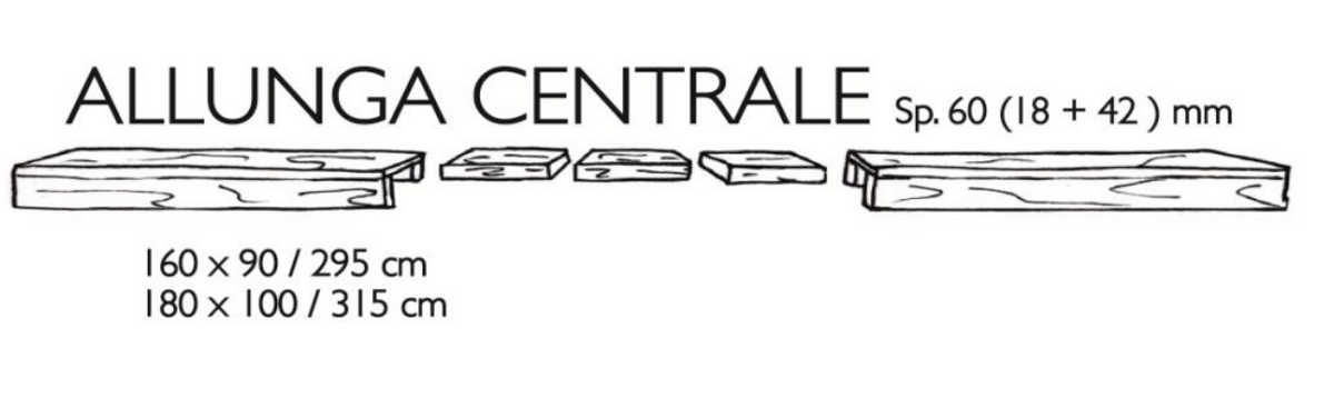 Ausziehbarer Esstisch SILVER Central