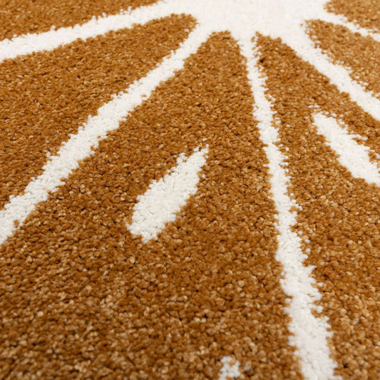 ORANGE Round Rug 160CM