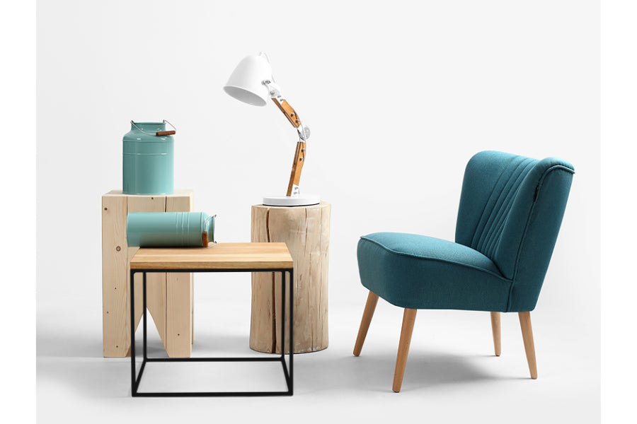 Mesa auxiliar de madera de roble TENSIO
