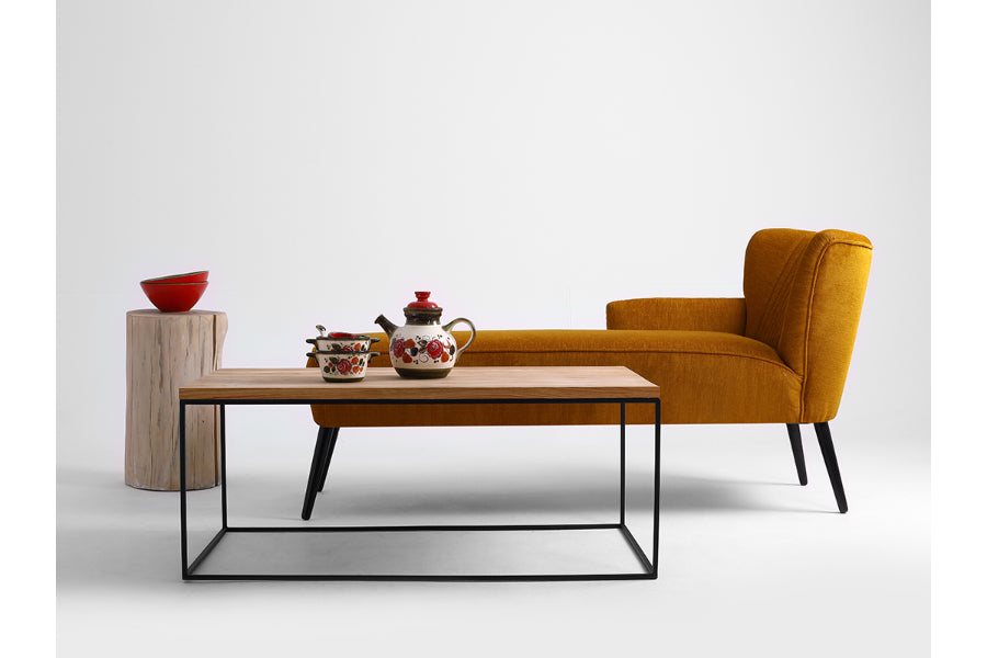 Mesa auxiliar de madera de roble TENSIO