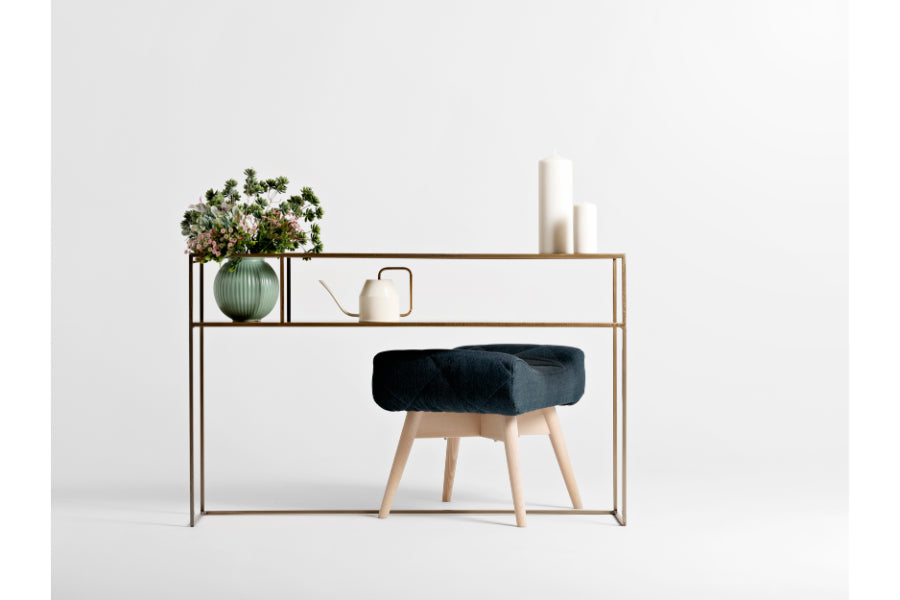 Consola de metal con forma de flor SENSO