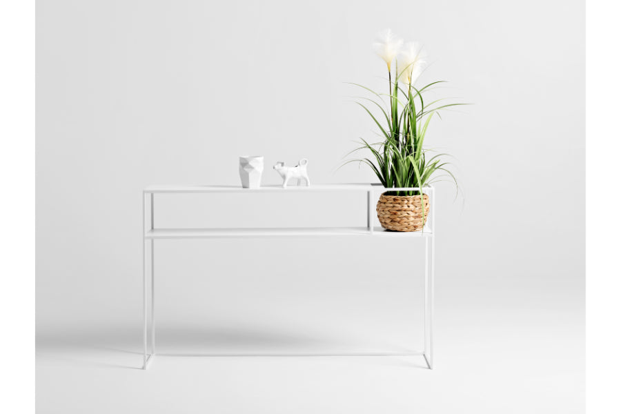 Consola de metal con forma de flor SENSO