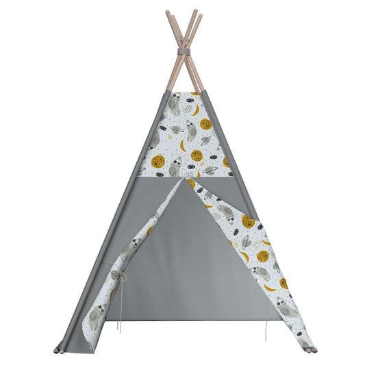 Tepee - 110x110x155cm (Magic Collection) - white-gray