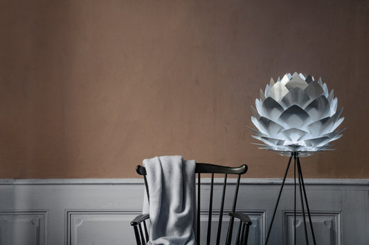 UMAGE SILVIA Brushed Steel Floor Lamp