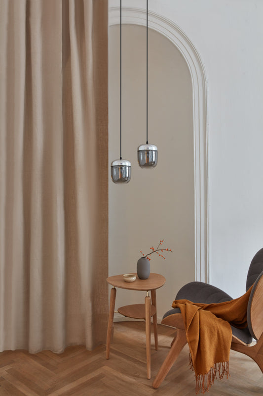 UMAGE ACORN Smoked Steel Pendant Light