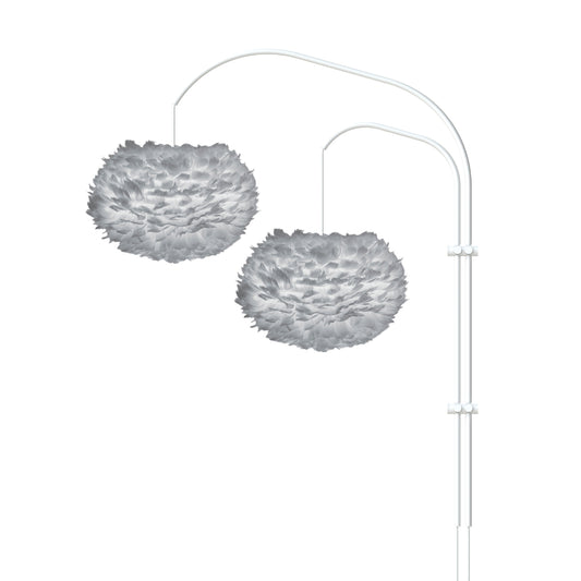 Lámpara de pared EOS Willow gris claro