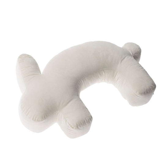 Velvet Bunny cream nursing pillow