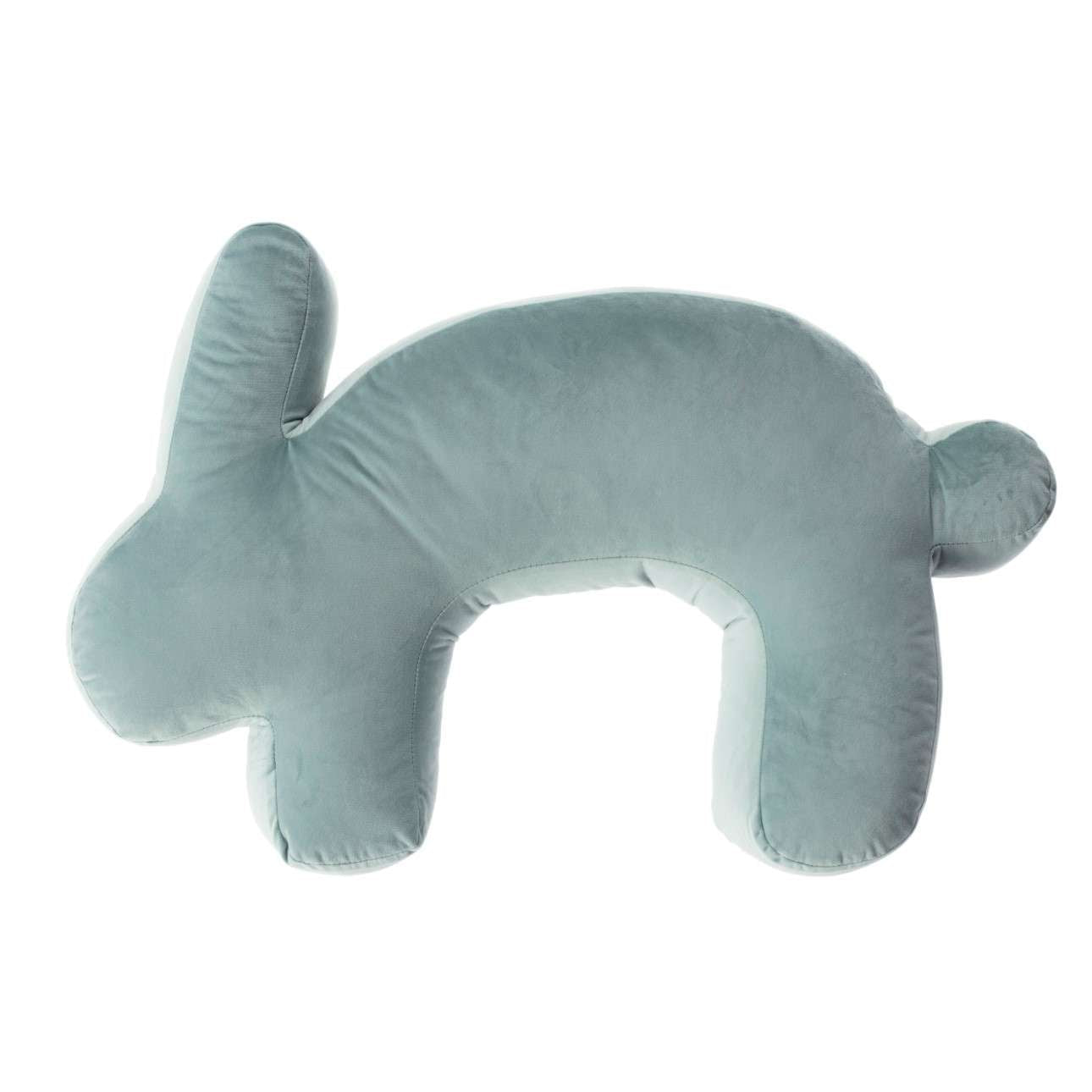 Velvet Bunny mint nursing pillow
