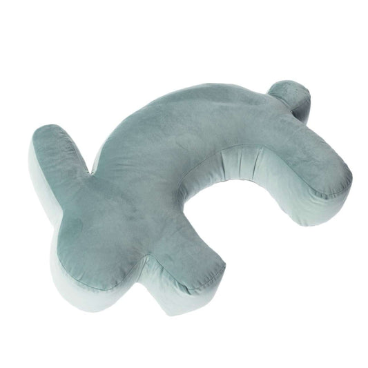Velvet Bunny mint nursing pillow