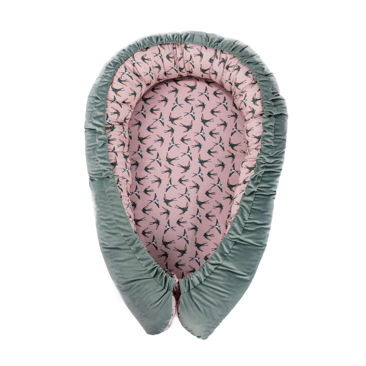 Nestchen aus Samt Premium mint - 85x65cm - grün