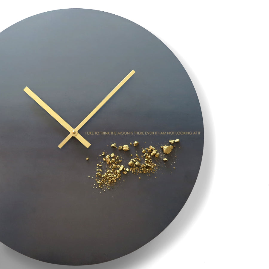 BLACK Moon Clock 44 CM