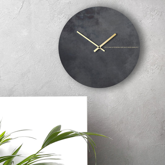 BLACK Moon Clock 44 CM