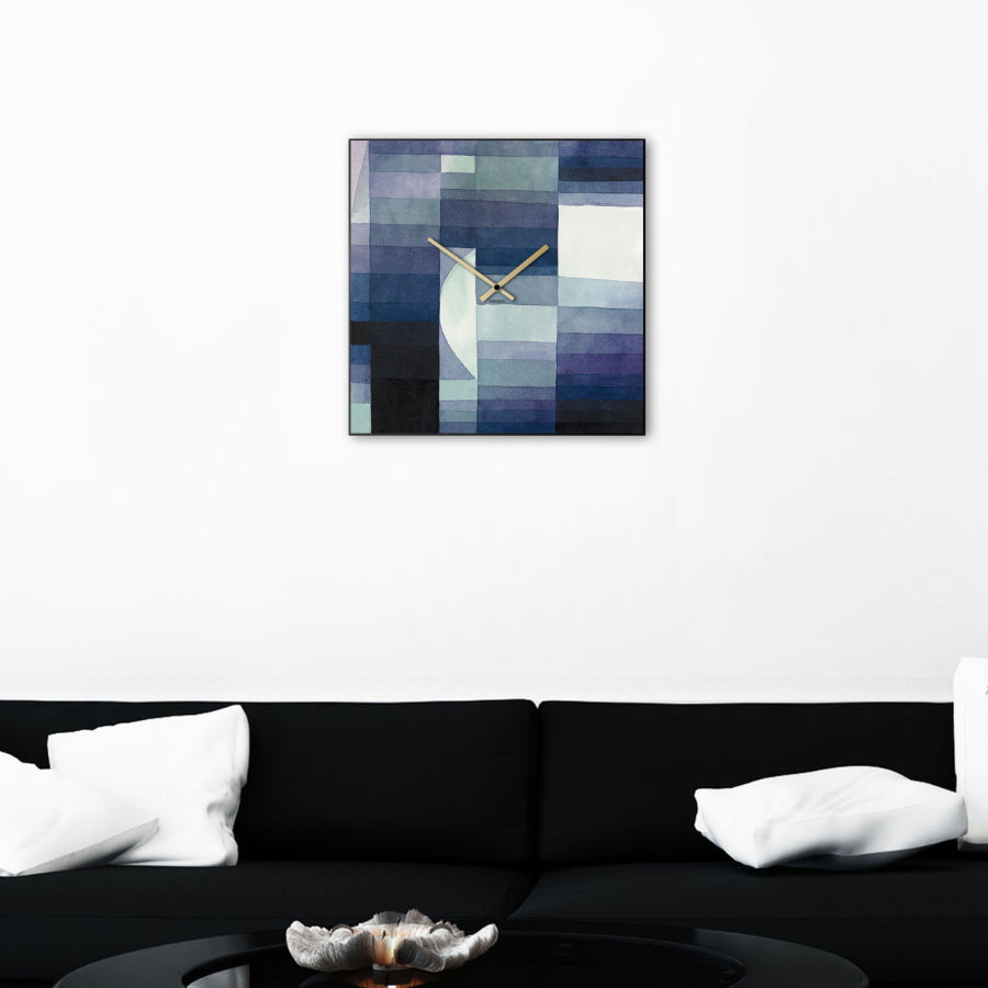 Reloj de pared con manecillas doradas de 50 cm