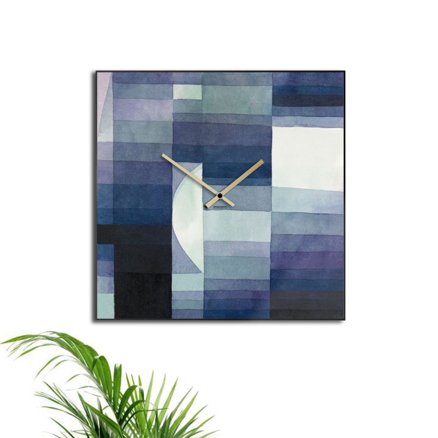 Reloj de pared con manecillas doradas de 50 cm
