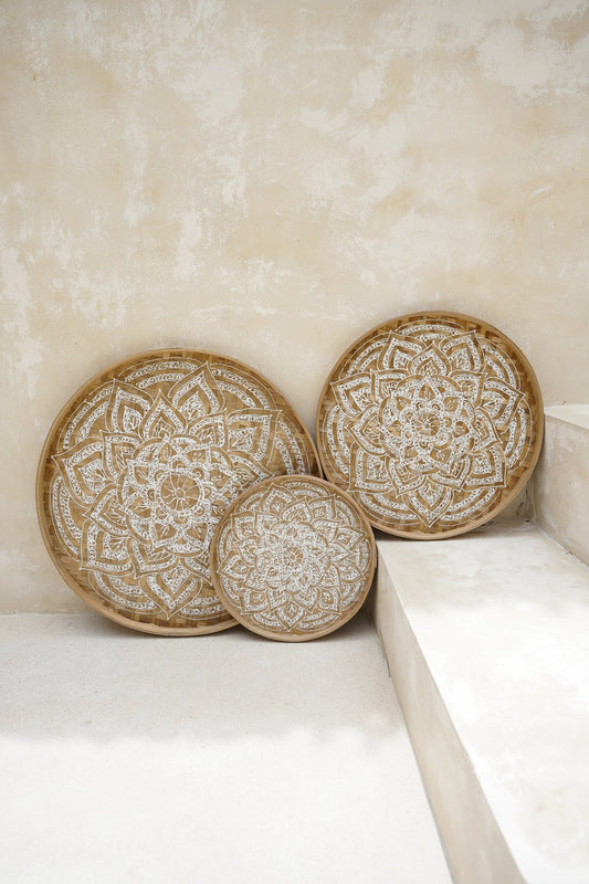 Henna Mandala Wall Basket 40CM