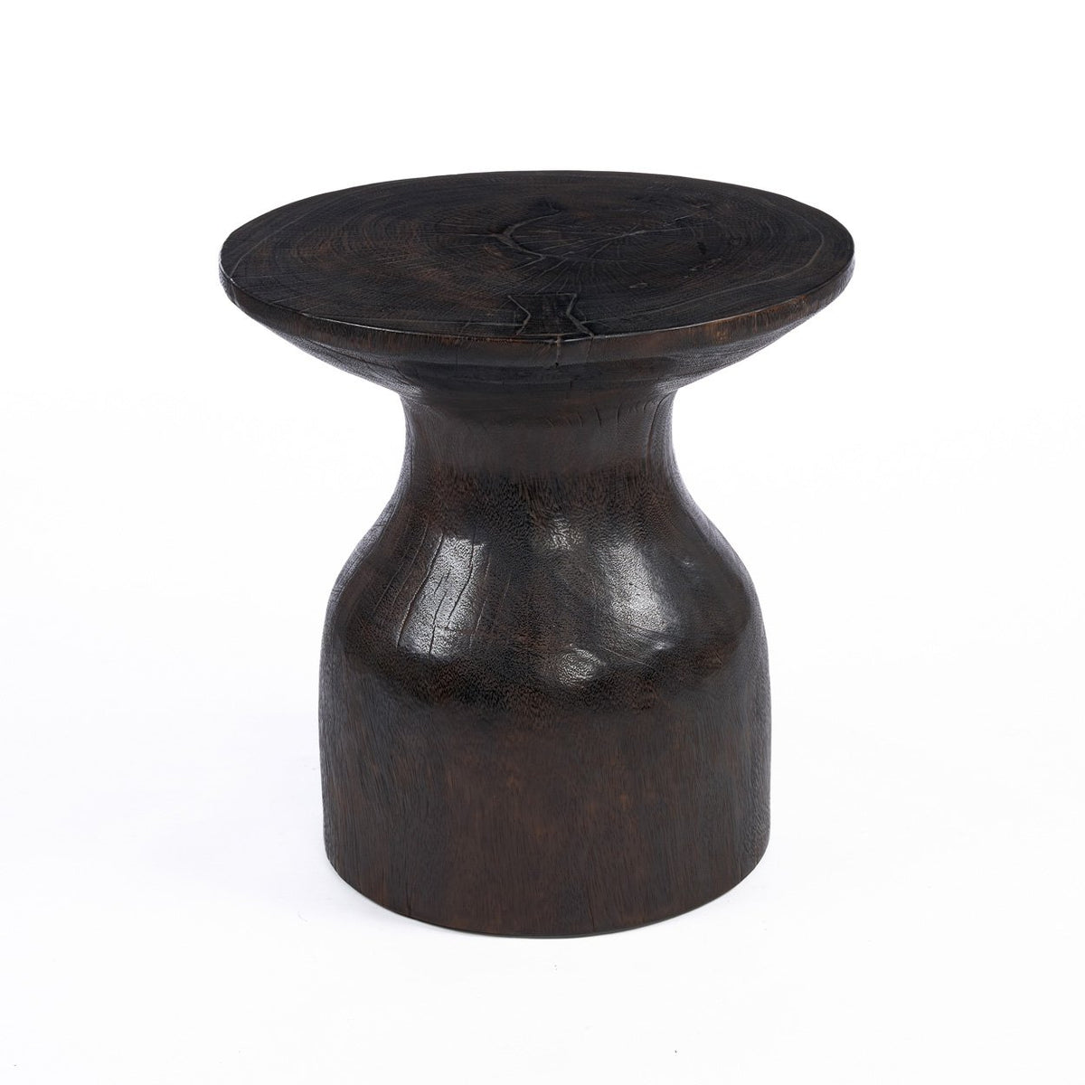 The Hourglass Side Table - Dark Walnut