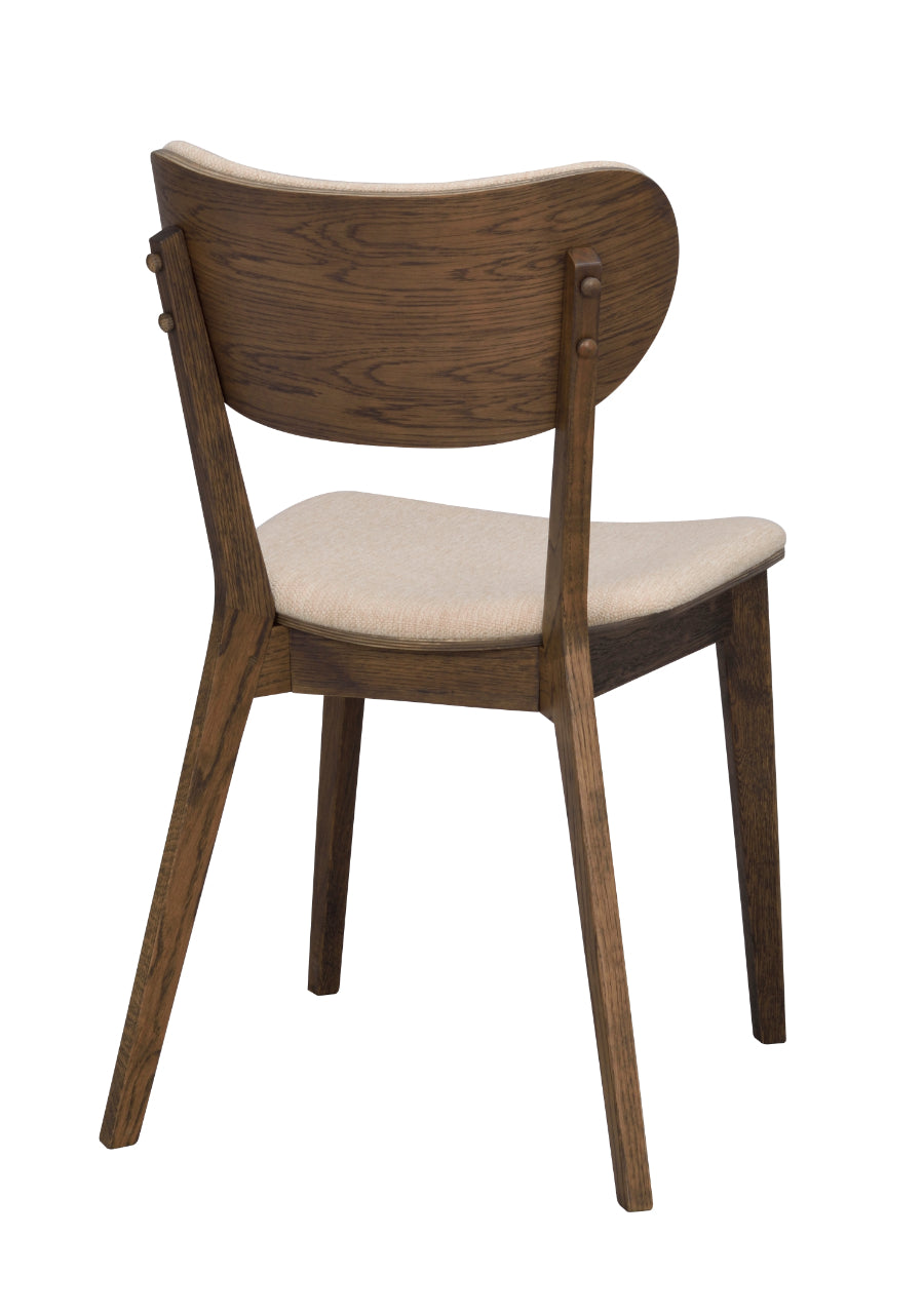 KATO Set of 2 Brown Oak Chairs