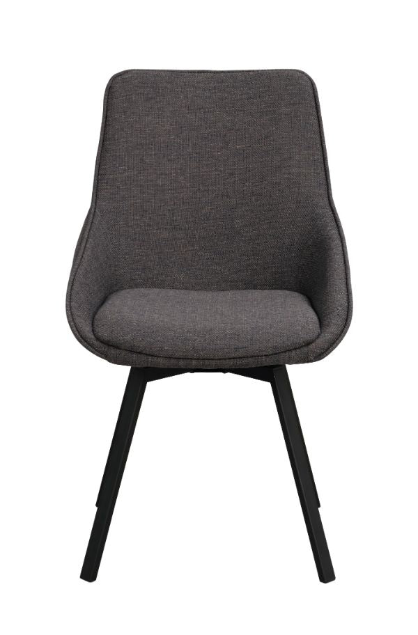 ALISON Swivel Grey Set of 2 Chairs
