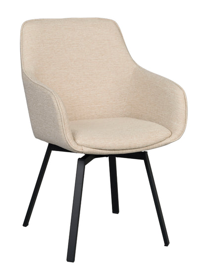 Rowico ALISON Swivel Light Beige Set of 2 Armchairs