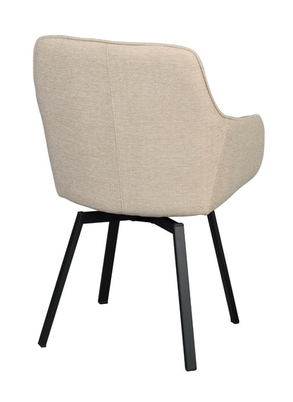 Rowico ALISON Swivel Light Beige Set of 2 Armchairs