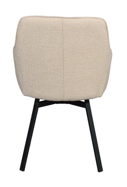 Rowico ALISON Swivel Light Beige Set of 2 Armchairs