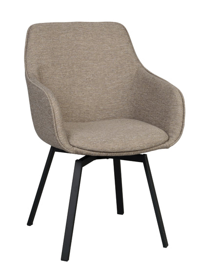 Rowico ALISON Swivel Dark Beige Set of 2 Armchairs
