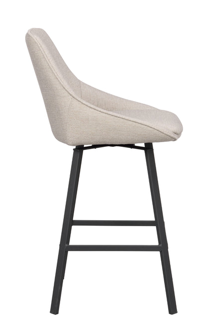 Rowico ALISON Bar Chair Beige, Set of 2, Swivel