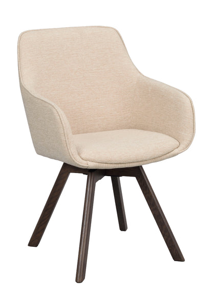 Rowico ALISON Swivel Light Beige Set of 2 Armchairs