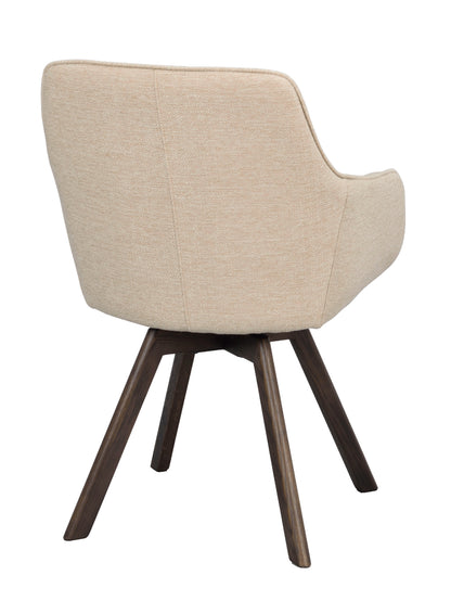 Rowico ALISON Swivel Light Beige Set of 2 Armchairs