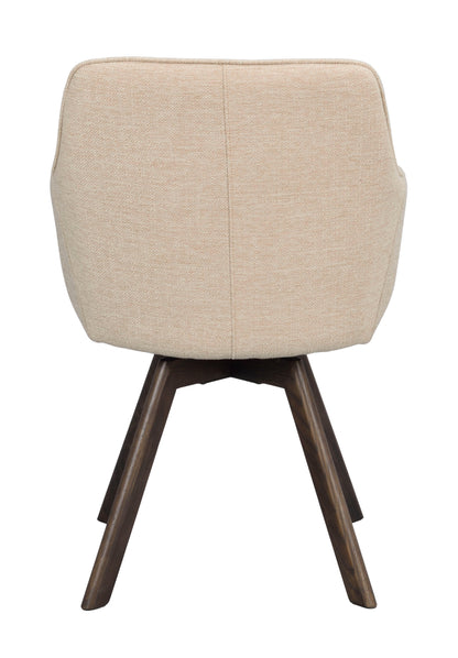 Rowico ALISON Swivel Light Beige Set of 2 Armchairs