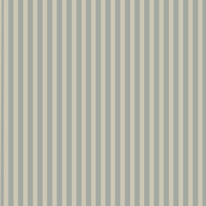 Simple Vintage Stripes Beige Blue Wallpaper
