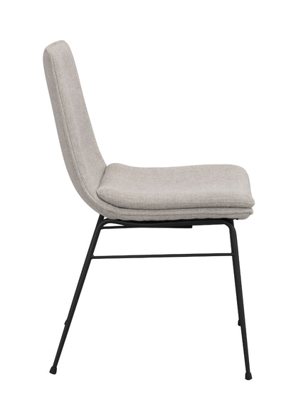 Juego de 2 sillas grises LOWELL 