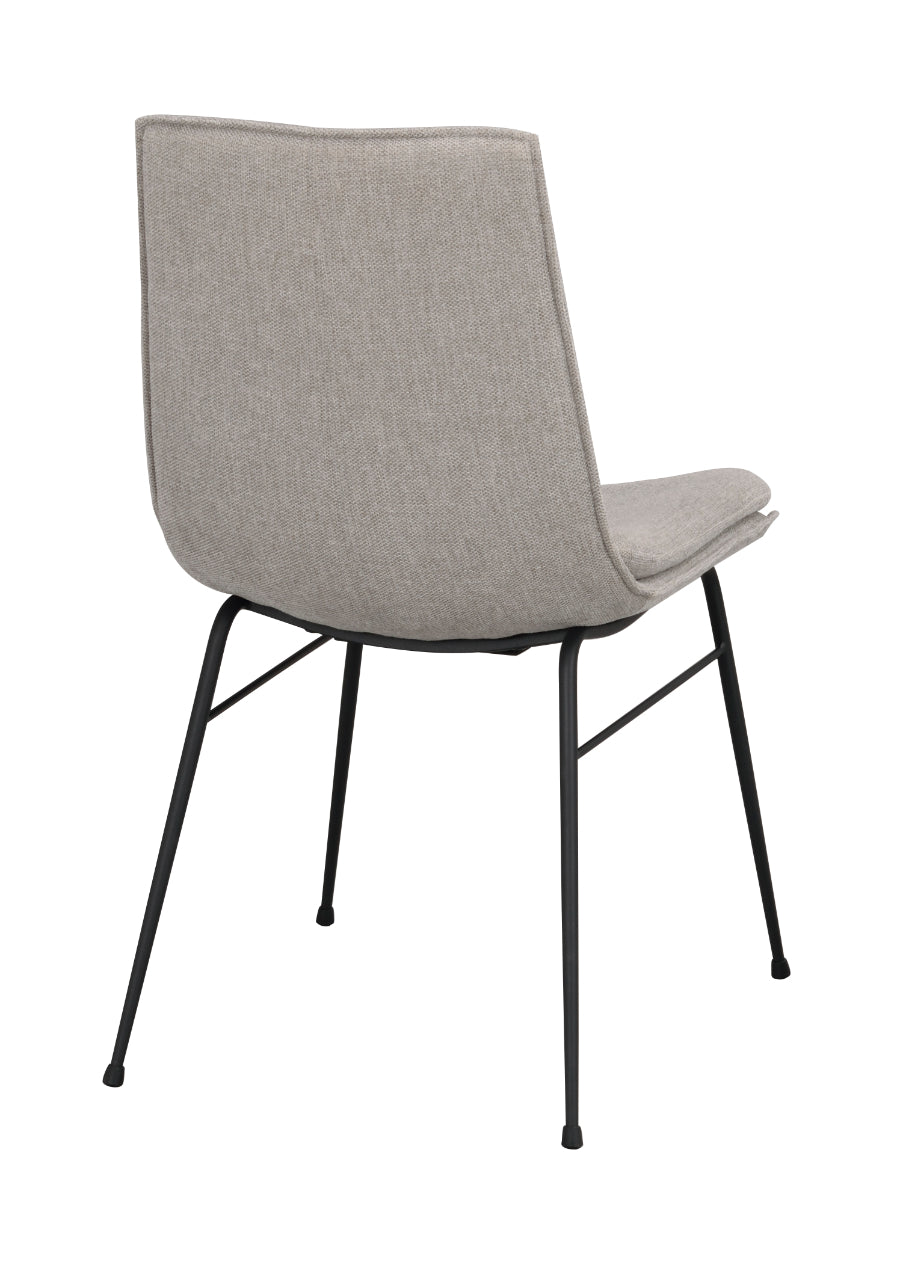 LOWELL Set of 2 Grey Chairs