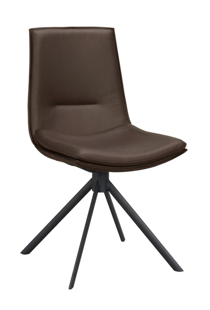 Rowico LOWELL Set of 2 Leather Swivel Chairs