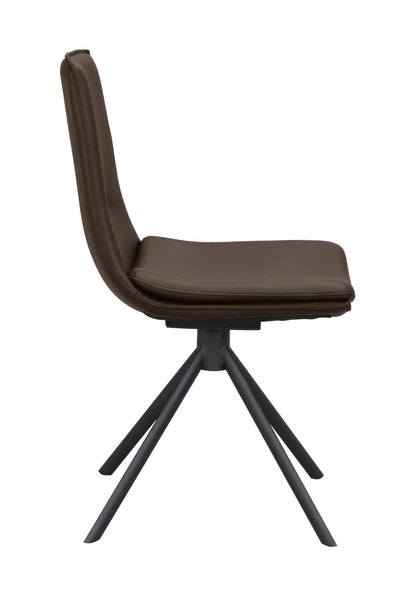 Rowico LOWELL Set of 2 Leather Swivel Chairs