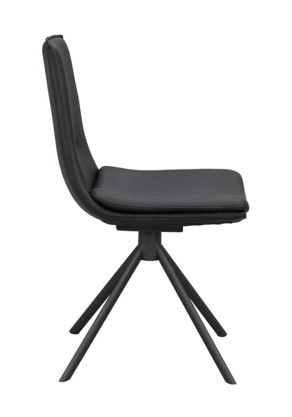 Rowico LOWELL Set of 2 Leather Swivel Chairs