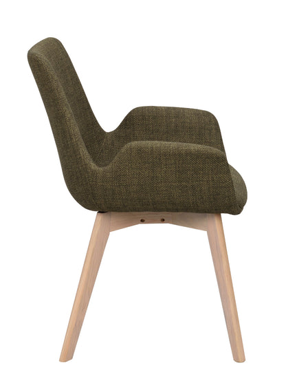 Rowico DRIMSDALE Green Set of 2 Armchairs